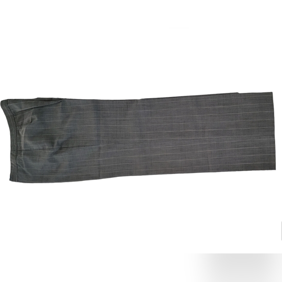 Armani Collezioni Gray Pinstripe Trousers - Picture 5 of 11